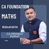 CA Foundation Maths | Regular Batch By CA Pranav Popat | For Jan 26 & May 26 Exams